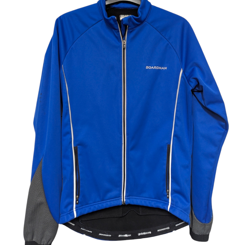 Boardman men's Medium blue windbreaker shell cycling jacket 40 chest