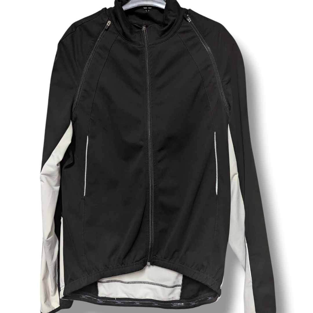 Crane men's medium black windbreaker cycling jacket 38 chest