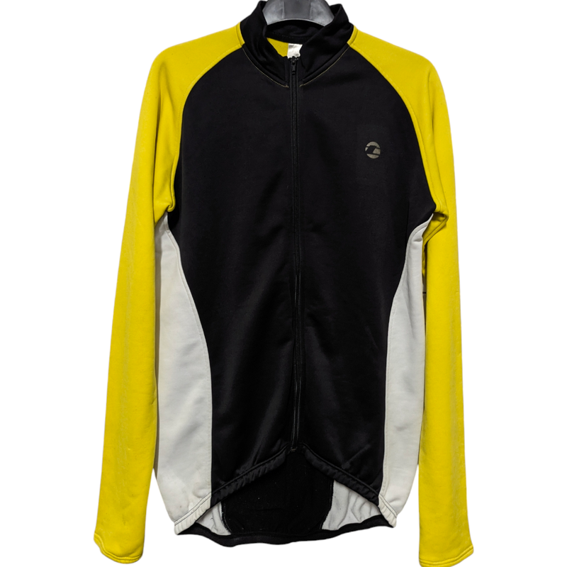 Tenn men's medium yellow black warm light cycling jersey 40