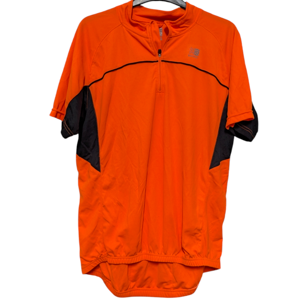 Karrimormen's XL orange hi vis poly cycling jersey 44 chest