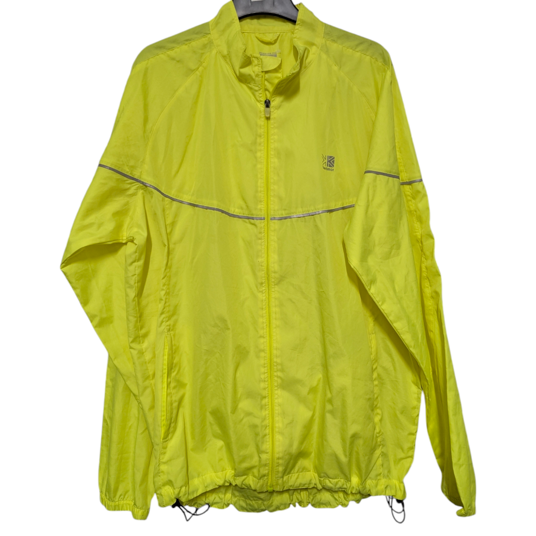 Karrimor unisex XL yellow hi vis lightweight water proof running jacket 46