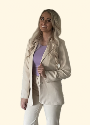 BLAZER STRIPED BEIGE