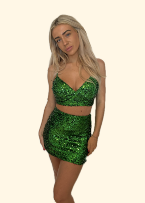Glitter Top Groen