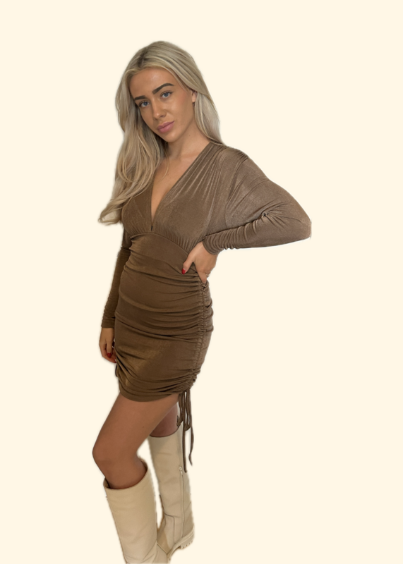 NOA DRESS - BROWN