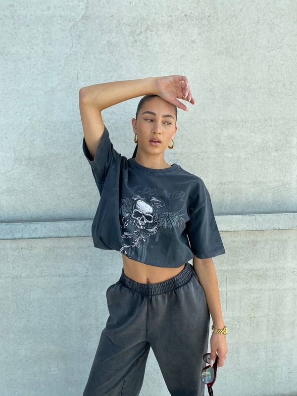 CHANNA T-SHIRT - GREY