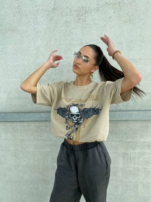 CHANNA T-SHIRT - BEIGE