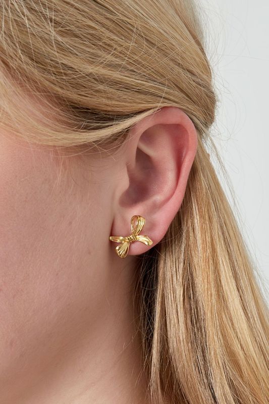 UPSIDE DOWN STRIK OORBELLEN ZILVER / GOUD