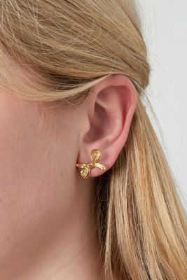 UPSIDE DOWN STRIK OORBELLEN ZILVER / GOUD