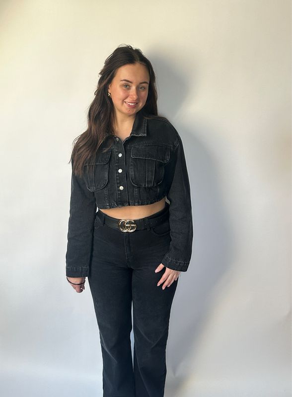 REDEFINED CROP DENIM JACKET