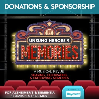 Donations & Sponsorships for Unsung 9 Supporting Baycrest Alzheimer's Projects