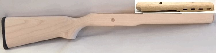 NEW UN-Stained Solid Birch Stock &amp; Vented Handguard Set