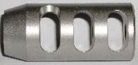3 Port Small Maxi Muzzle Brake - 416 Satin Stainless Steel