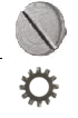 Set of 2 STAINLESS Ruger Stock Reinforcement Screw &amp; Washer All  Ruger Mini-14 and-30