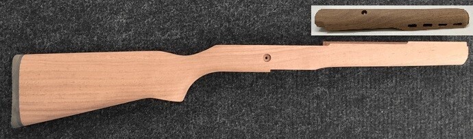 NEW UN-Stained Solid American Walnut Stock &amp; Vented Handguard Set