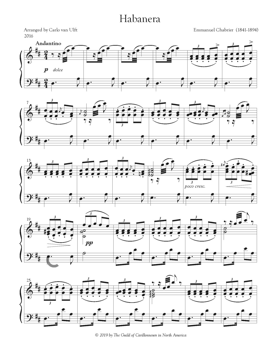 [PDF] Habanera (Chabrier)