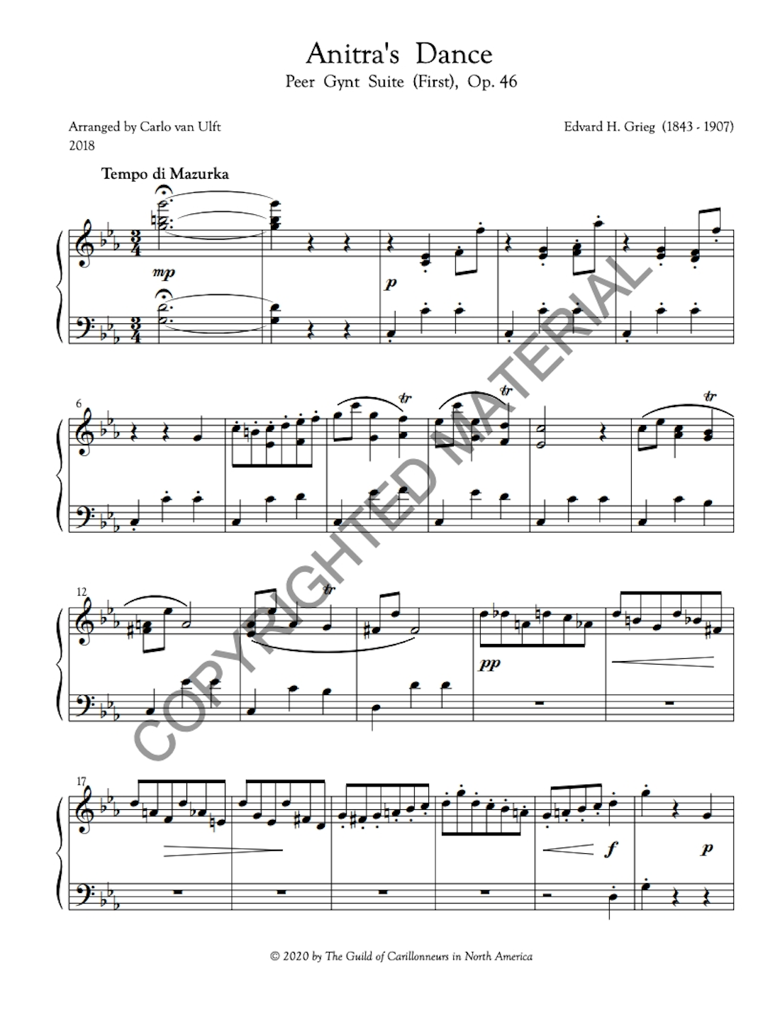 [PDF] Anitra&#39;s Dance (Peer Gynt)
