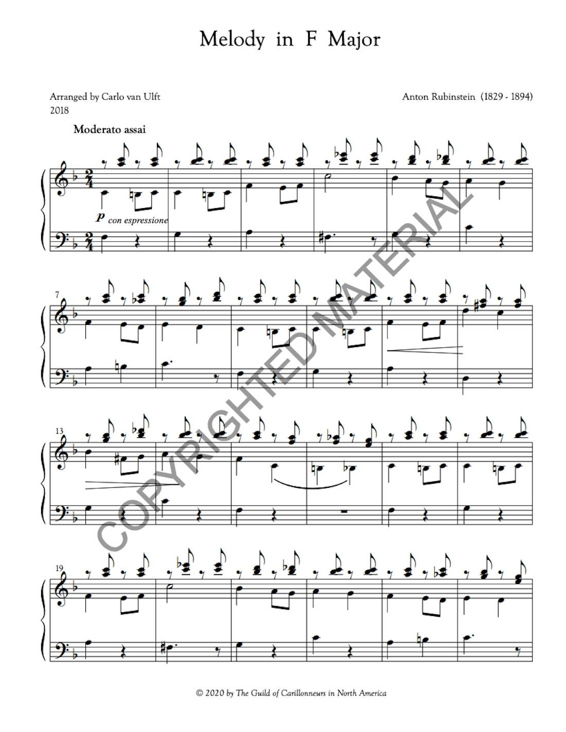 [PDF] Melody in F Major