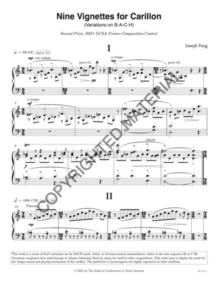 Nine Vignettes for Carillon
