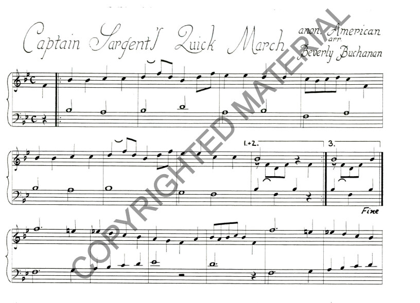 Captain Sargent&#39;s Quick March
