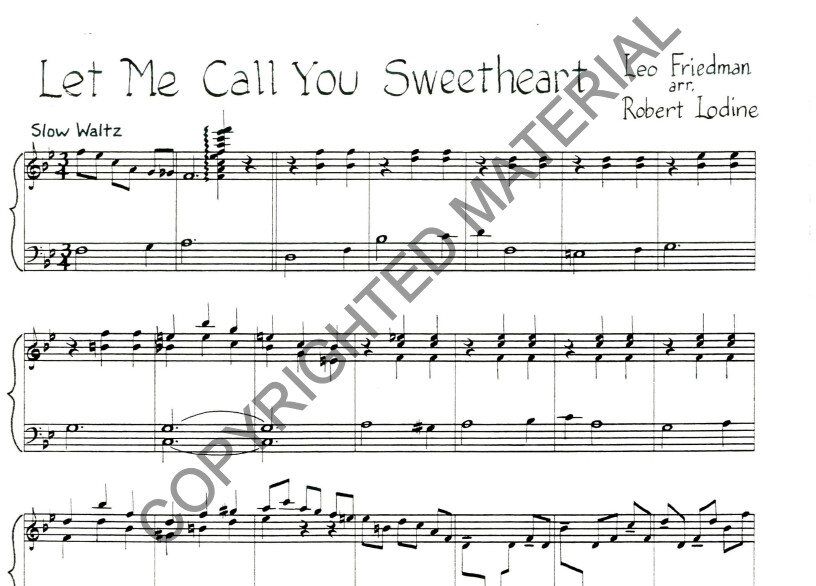 [PDF] Let Me Call You Sweetheart