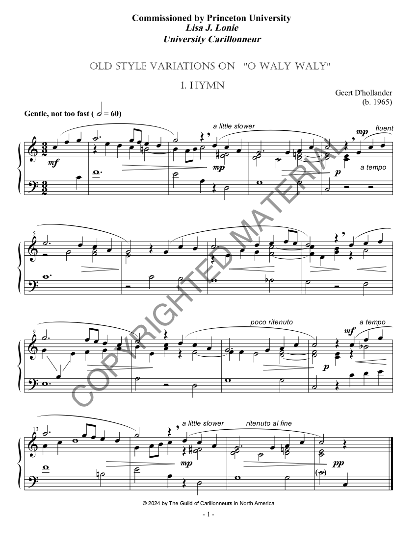 Old Style Variations on &quot;O Waly Waly&quot;