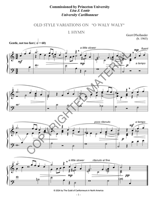 Old Style Variations on &quot;O Waly Waly&quot;