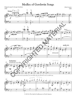 [PDF] Medley of Gershwin Songs
