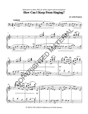 How Can I Keep From Singing?