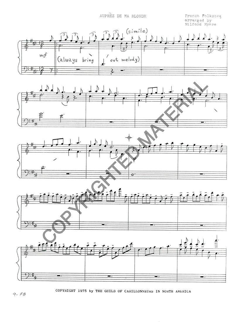 [PDF] Auprèz de ma blonde