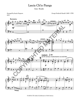 [PDF] Lascia ch&#39;io pianga (Rinaldo)