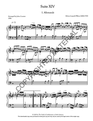 [PDF] Suite XIV (Guitar), Weiss