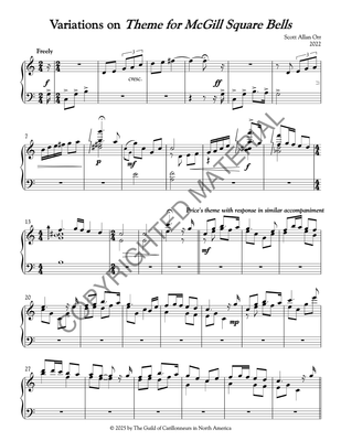 Variations on &quot;Theme for McGill Square Bells&quot;