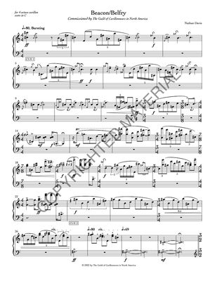 Image of the first page of the score for preview only