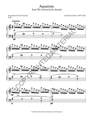 Image of the first page of the score for preview only