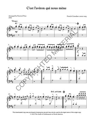 Image of the first page of the score for preview only