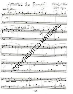 Image of the first page of the score for preview only