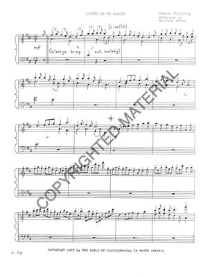 Image of the first page of the score for preview only