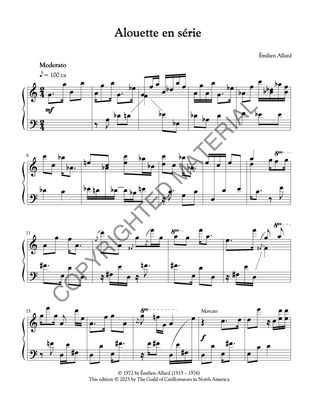 Image of the first page of the score for preview only