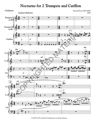 Nocturne for Two Trumpets and Carillon