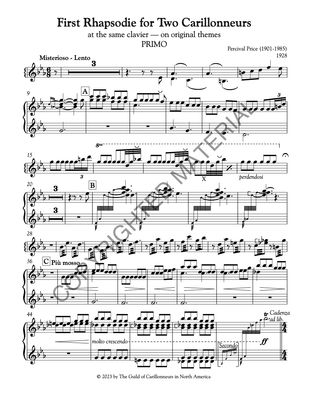 [PDF] First Rhapsodie for Two Carillonneurs