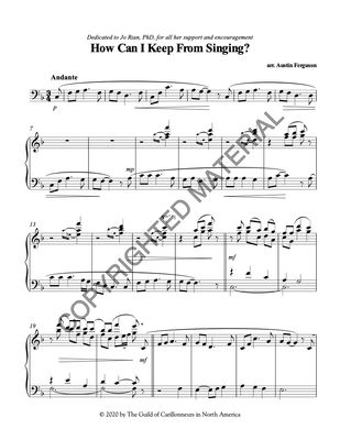 How Can I Keep From Singing?