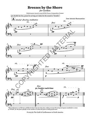 Image of the first page of the score for preview only