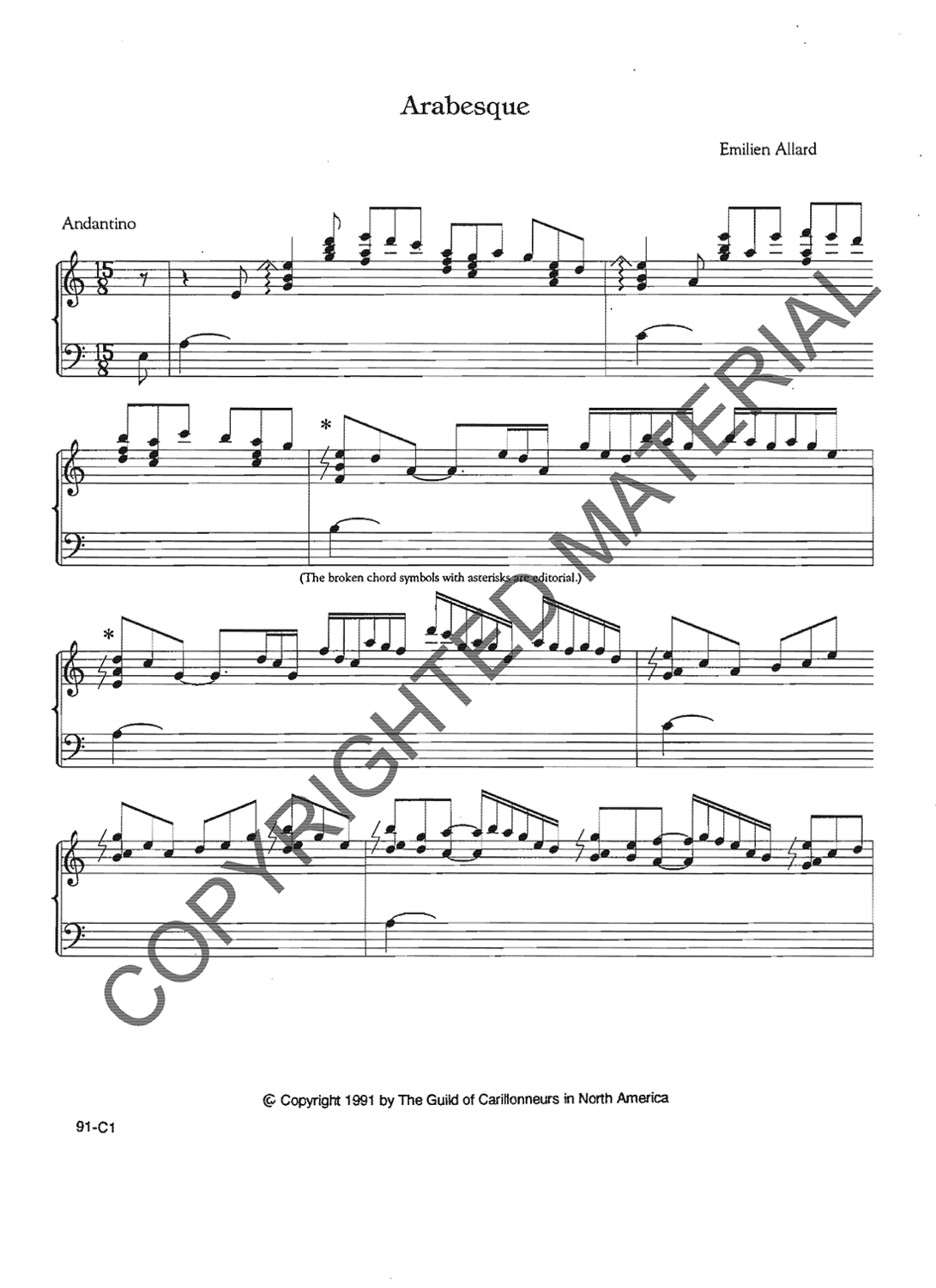 First page preview of the sheet music