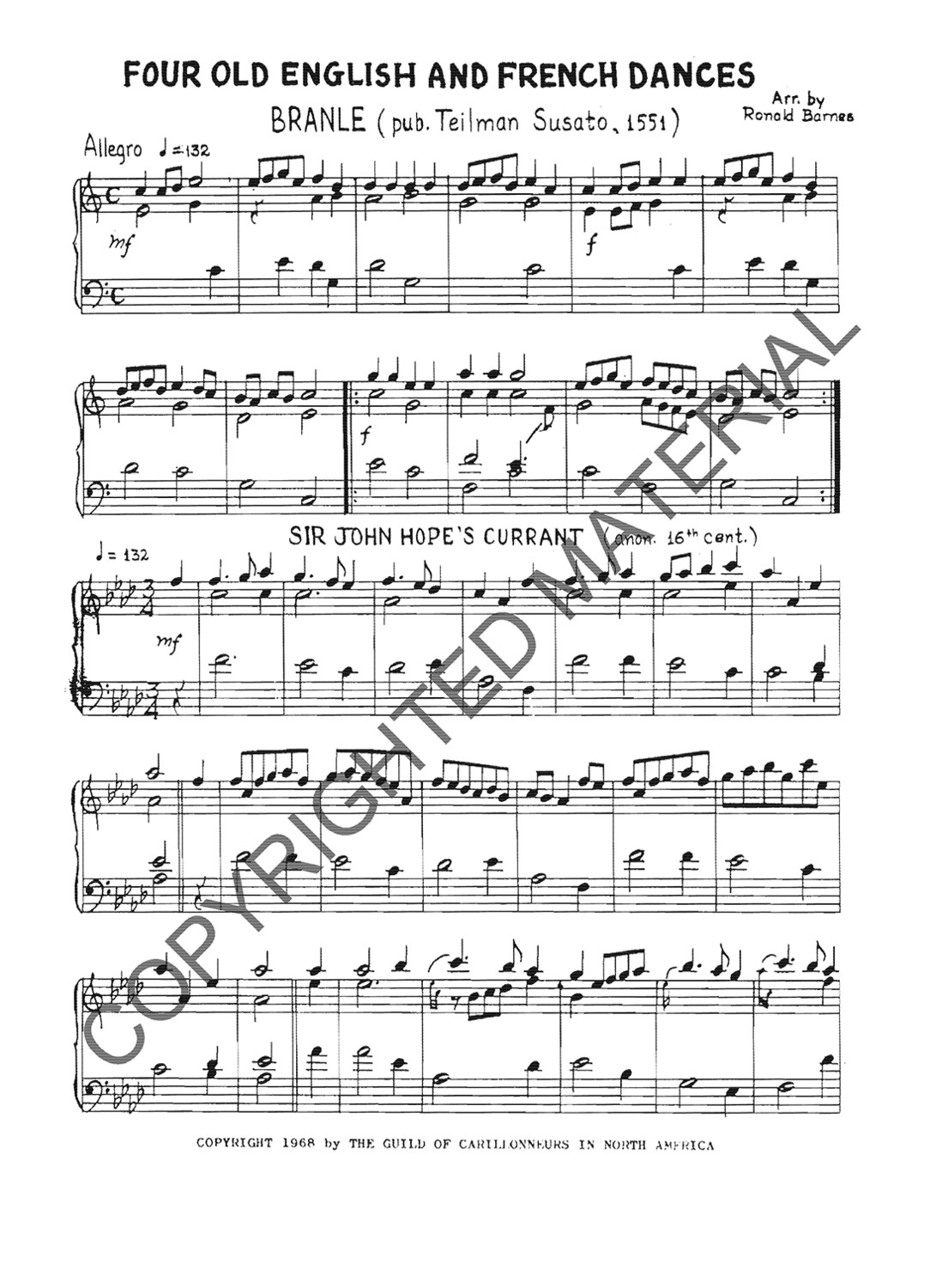 [PDF] Four Old English &amp; French Dances