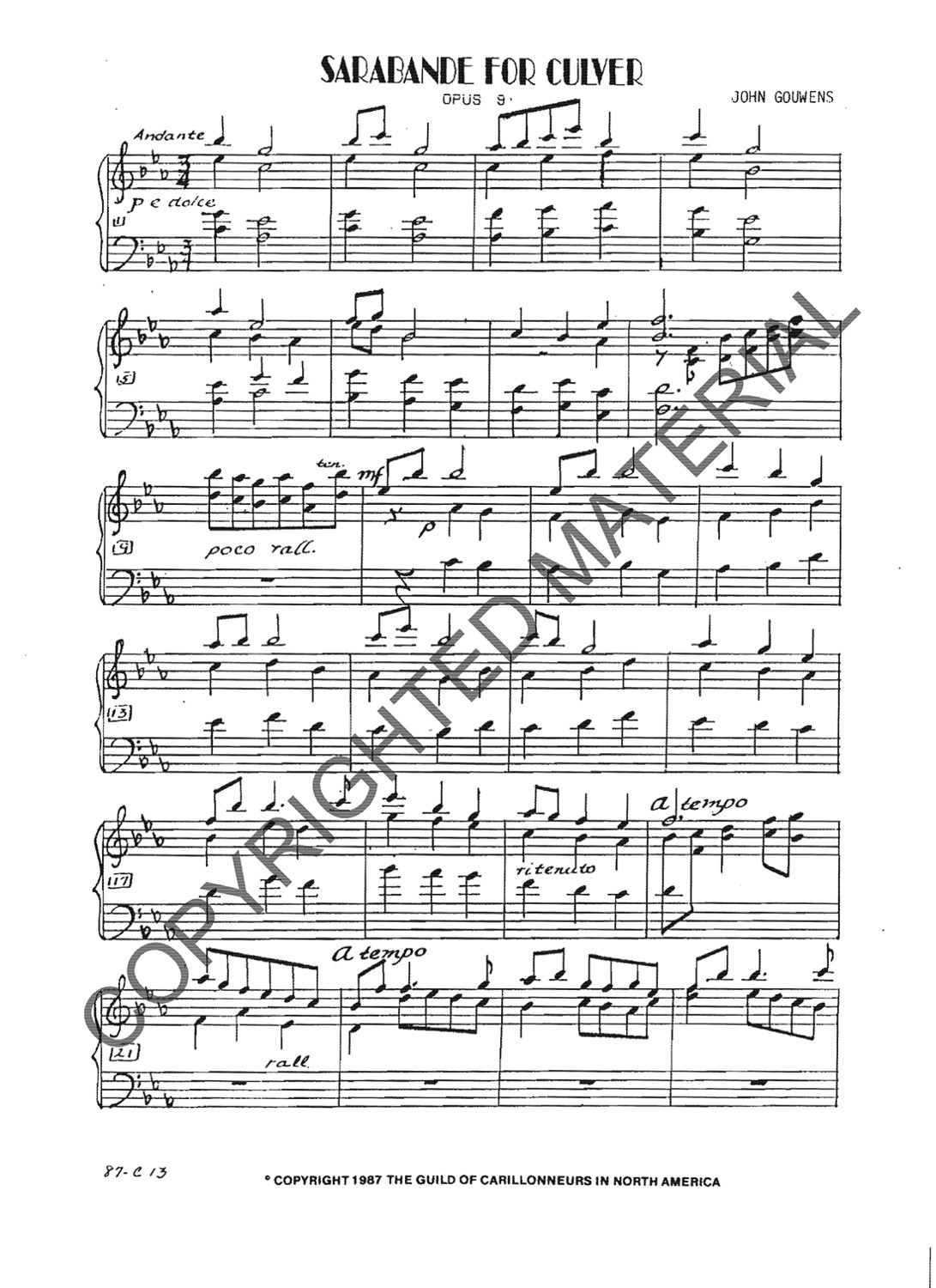 [PDF] Sarabande for Culver
