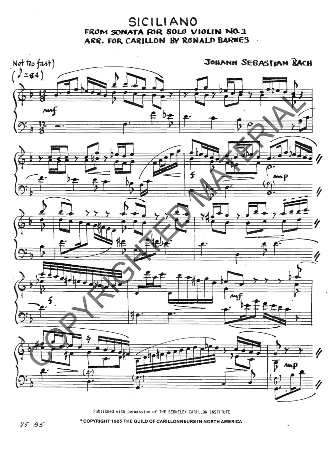 [PDF] Siciliano (Sonata for Solo Violin No. 1, BWV 1001)