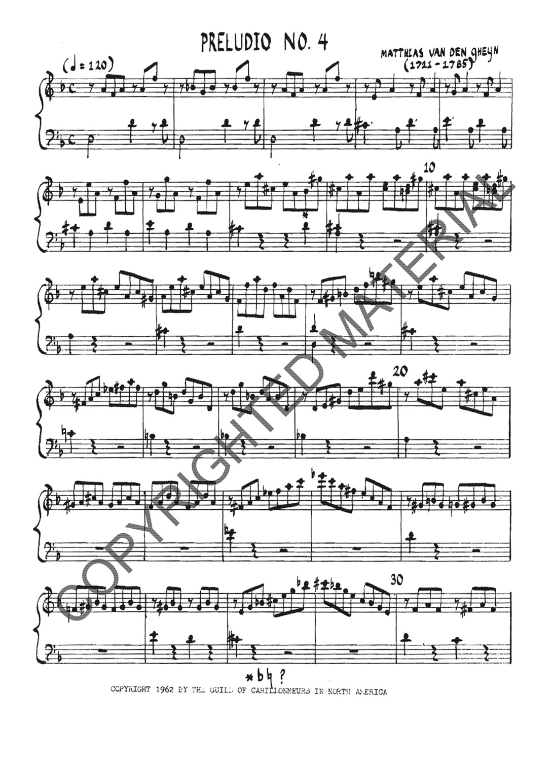 [PDF] Preludio 4 (Vanden Gheyn)
