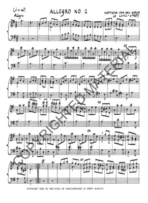 Allegro in G Major, No. 2