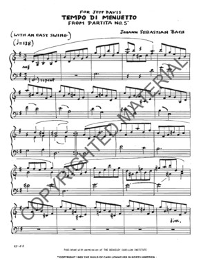 Tempo Di Menuetto (Partita No. 5)