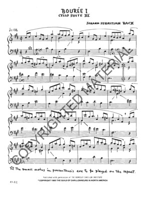 Bouree I and II (Cello Suite III)